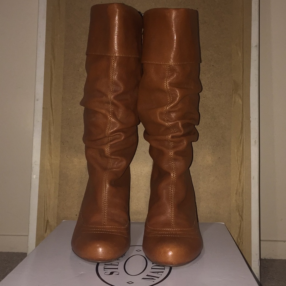 STEVE MADDEN 2inch leather boots